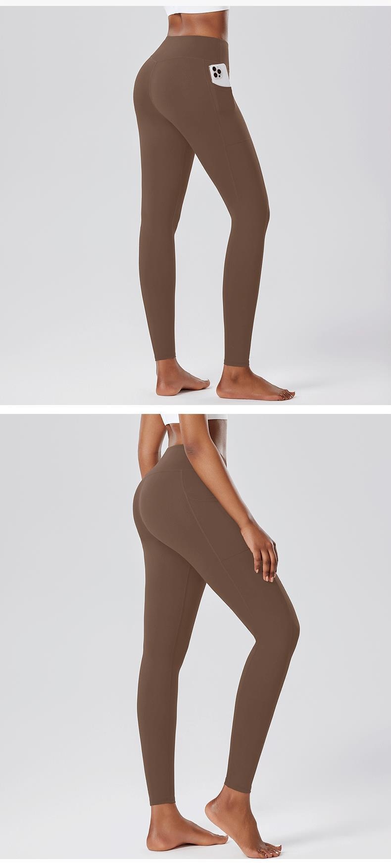 001 Cross-Border Sports Fitness Leggings Yoga Running Base Layer Pants Women Naked Feel Soft And Smooth_voghion.com