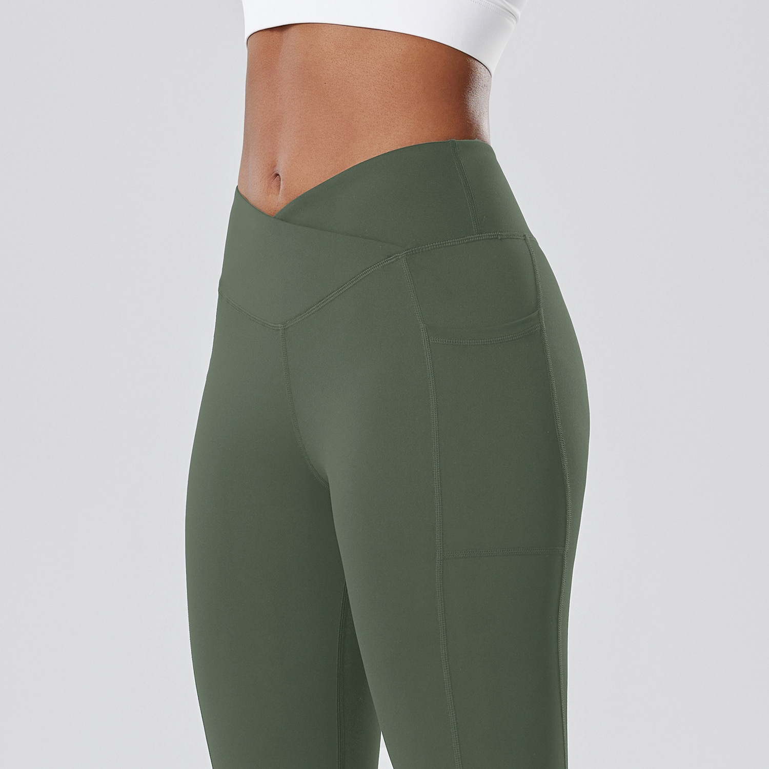 001 Cross-Border Sports Fitness Leggings Yoga Running Base Layer Pants Women Naked Feel Soft And Smooth_voghion.com