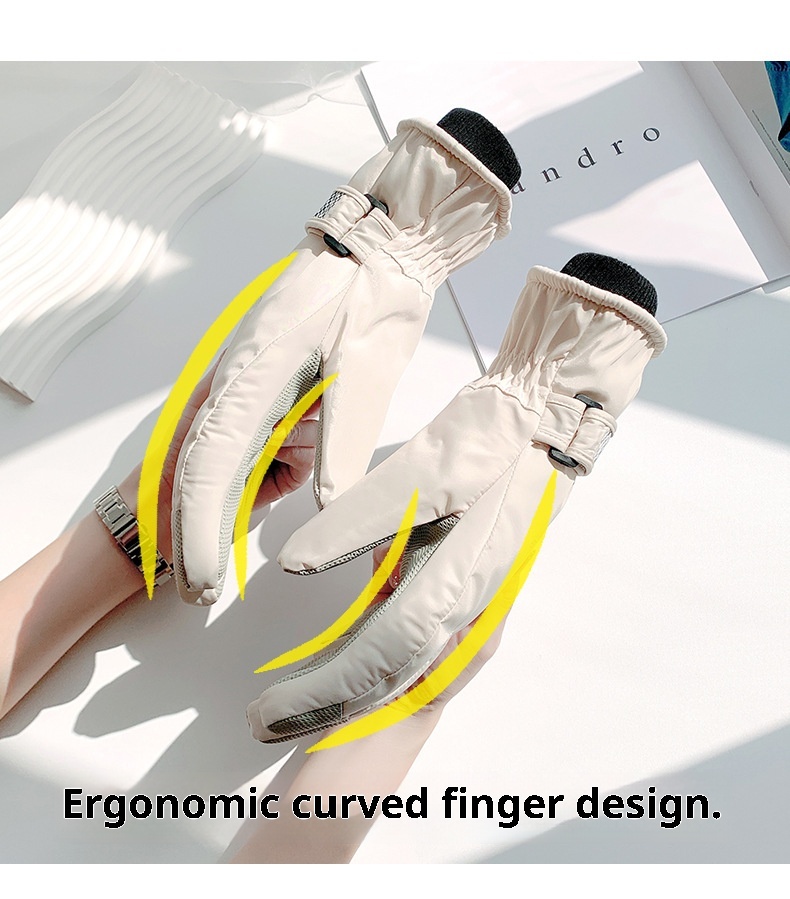 ActiveGo Ski For Men And Women, Winter Fleece-Lined Thickened Outdoor Sports Riding Mountaineering Windproof Waterproof Anti-Slip_voghion.com