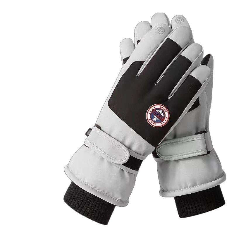 ActiveGo Outdoor Sports High-Value Couple Style Ski Thickened Fleece-Lined Warm Mountaineering Cycling Touchscreen Gloves_voghion.com