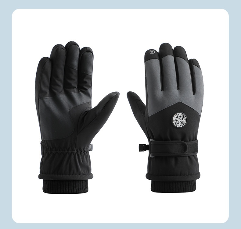 ActiveGo Warm für Damen und Herren, Winterfleece-gefüttert, dick, winddicht, wasserdicht, für Outdoor-Sportarten wie Radfahren, E-Bike-Fahren und Skifahren_voghion.com