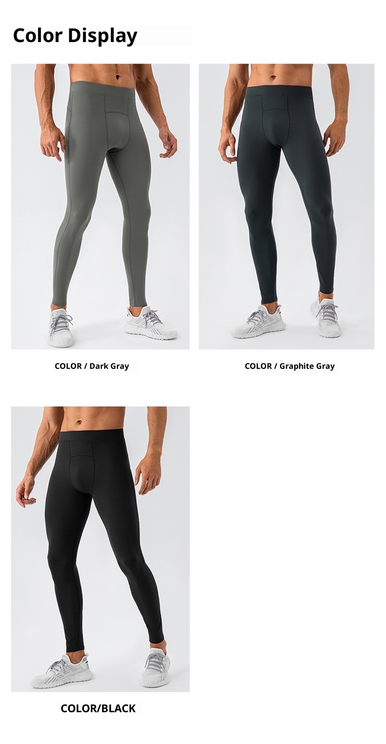 Pantaloni sportivi da corsa ad asciugatura rapida, traspiranti e aderenti, ad alta elasticità, da uomo, della serie Breathing, modello Naked Feel, 001, 31341_voghion.com