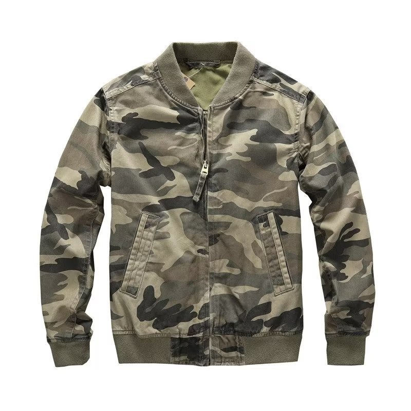 ActiveGo ActiveGo European And American Retro Autumn Winter New Camouflage Casual Trendy Baseball Jacket Coat Men's One-Piece Dropshipping_voghion.com