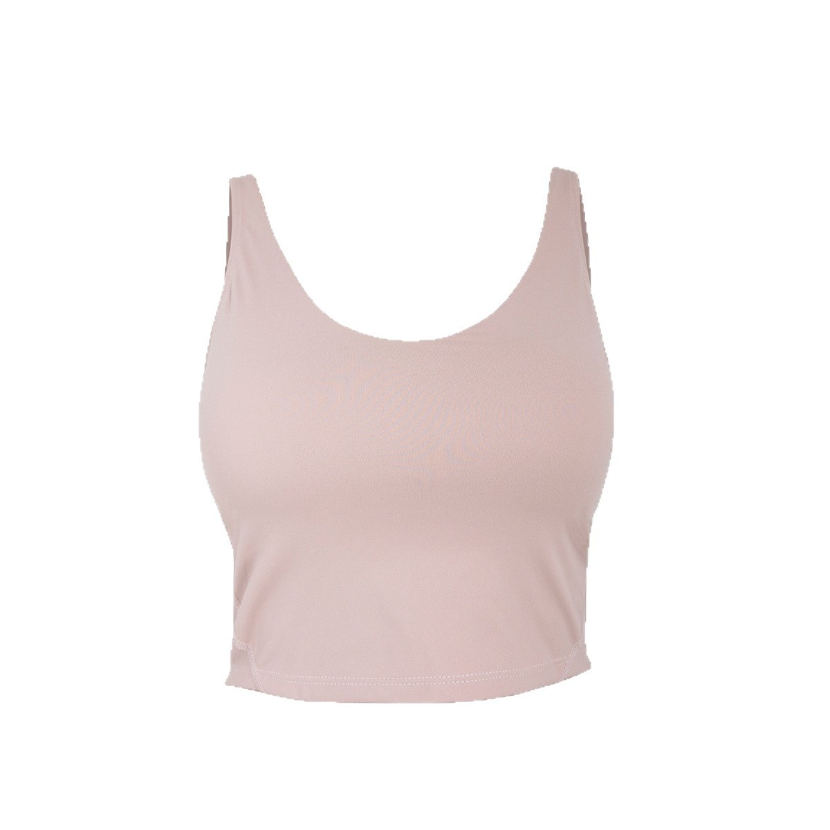 001 V-Shape Al*gn Fitness Wear Beautiful Back Base Sports Bra With Inner Padding Yoga Vest Outdoor Running_voghion.com