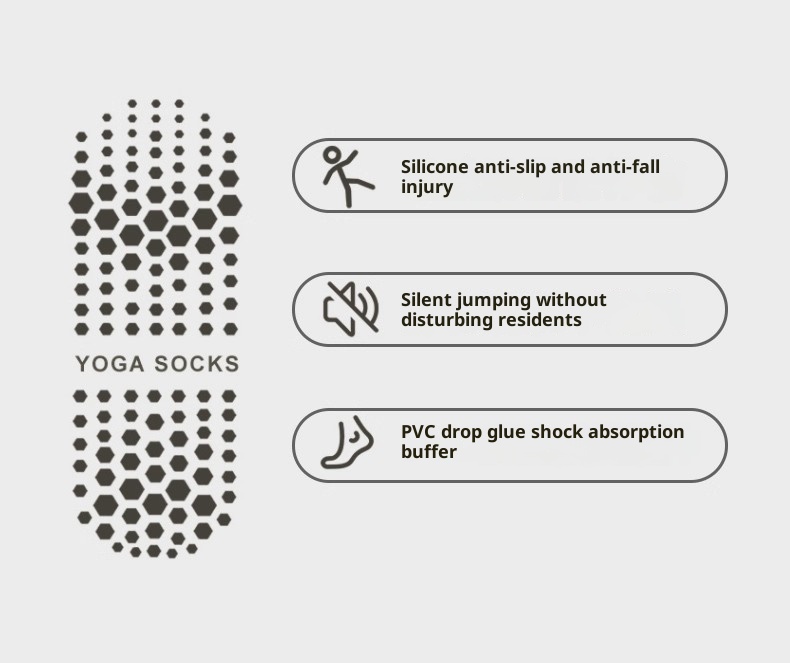 001 Yoga Damen Rutschfeste High-End Professionelle Indoor Pilates Fitness Sport Laufen Springseil Tanz Hohe Socken_voghion.com