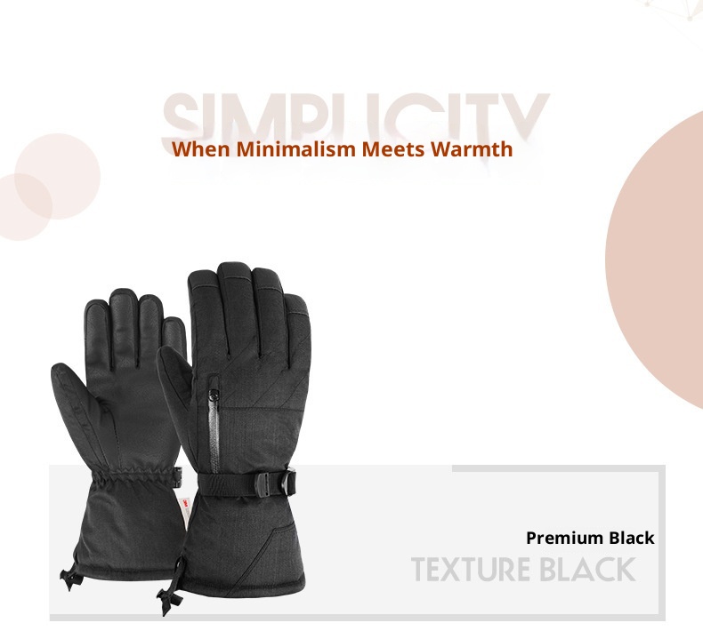 ActiveGo Winter Ski Gloves For Men, Touchscreen Motorcycle, Fleece Lined, Warm, Thickened, Waterproof, Windproof, Cold Resistant,_voghion.com