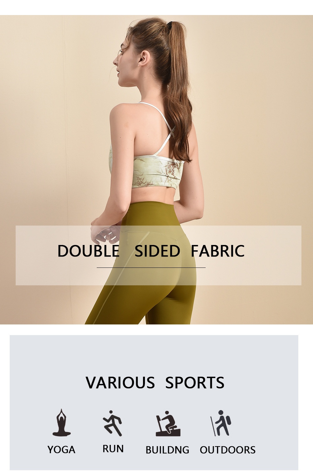 001 New Yoga Wear Fashion National Style Printed Fixed Chest Pad Sports Bra Front Tie Flower Thin Strap Fitness Vest For_voghion.com