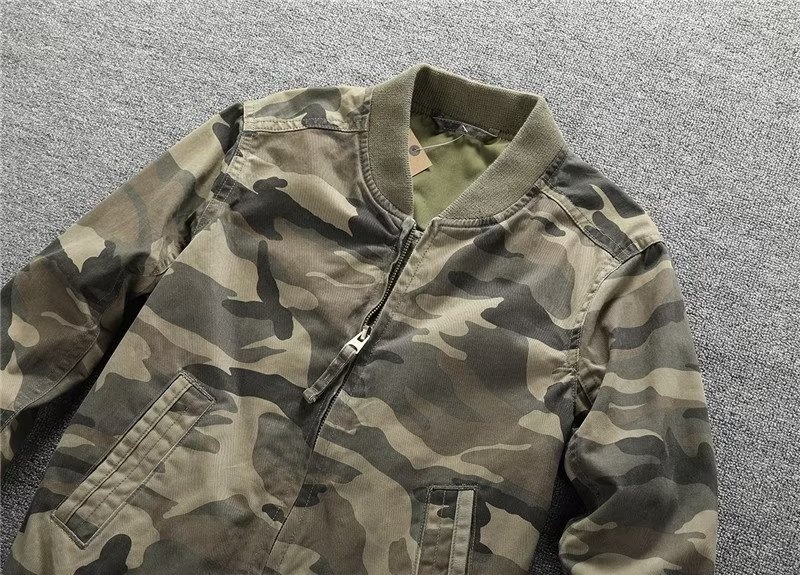 ActiveGo ActiveGo European And American Retro Autumn Winter New Camouflage Casual Trendy Baseball Jacket Coat Men's One-Piece Dropshipping_voghion.com