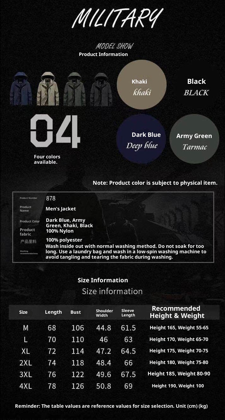 ActiveGo ActiveGo Europeo Americano Transfrontaliero 2025 Primavera e Autunno Nuovo Stile Uomo di Mezza Età Versatile Casual Impermeabile All'Aperto_voghion.com