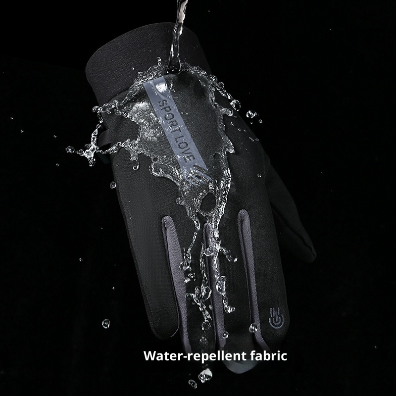 Gants chauds de sports d'hiver ActiveGo pour hommes et femmes, imperméables, doublés polaire, coupe-vent, résistants au froid, pour couples à cheval._voghion.com