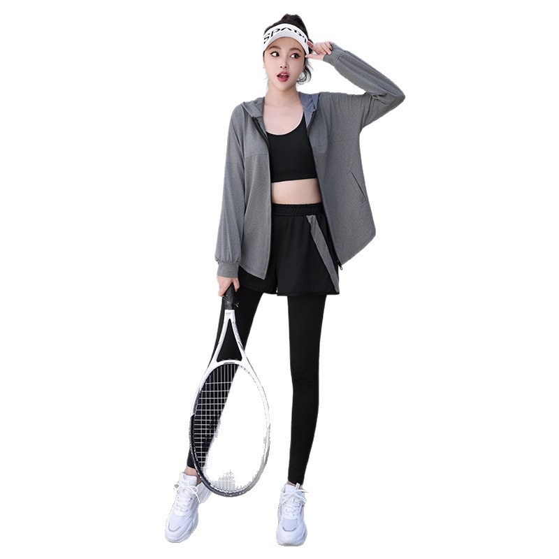 001 2025 Top da donna a maniche corte, maglietta estiva da yoga, corsa mattutina, set sportivo, abbigliamento fitness_voghion.com