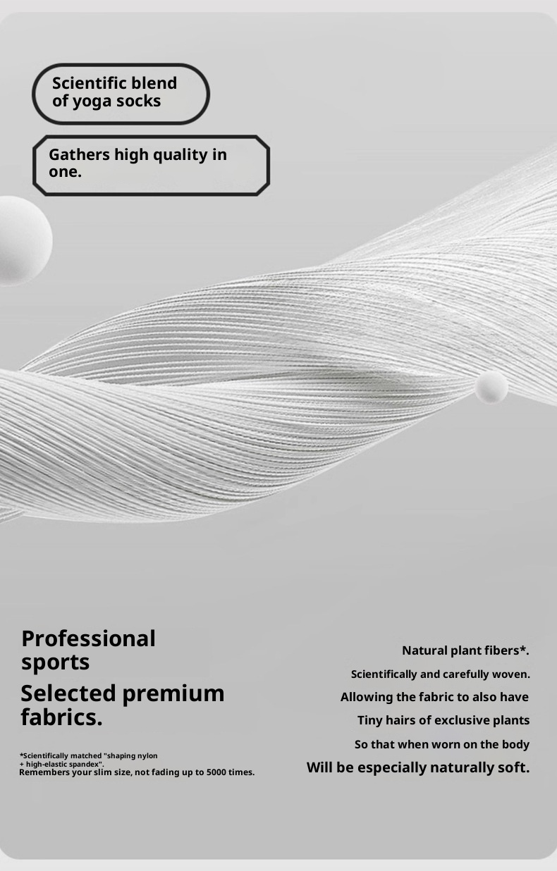 Chaussettes de yoga et de pilates d'intérieur Zhuji pour femmes, en pur coton, à cinq orteils, antidérapantes et tubulaires, avec séparateur d'orteils. Modèle 001._voghion.com