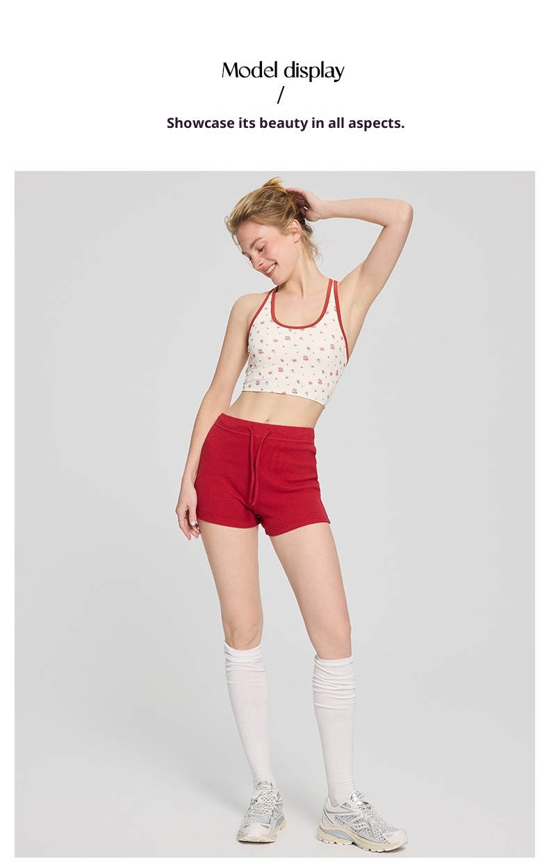 001 Zhouyou New Yoga Wea Fo Women Reto Floal Spots Camisole Vest Fitness Outewea Innewea Slim Fit Slimming_voghion.com