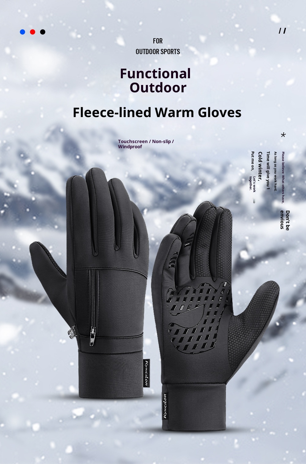 ActiveGo Outdoor Autumn And Winter Warm Bicycle Riding Touch Screen Windproof Women's Ski Sports Gloves Wholesale_voghion.com