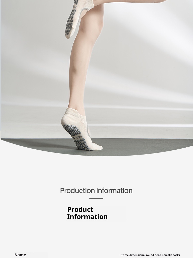 001 2025 Nouvelles chaussettes de sport antidérapantes pour femmes, idéales pour le yoga, le pilates et le Pilates, en silicone, pour l'automne et l'hiver. Vente en gros._voghion.com