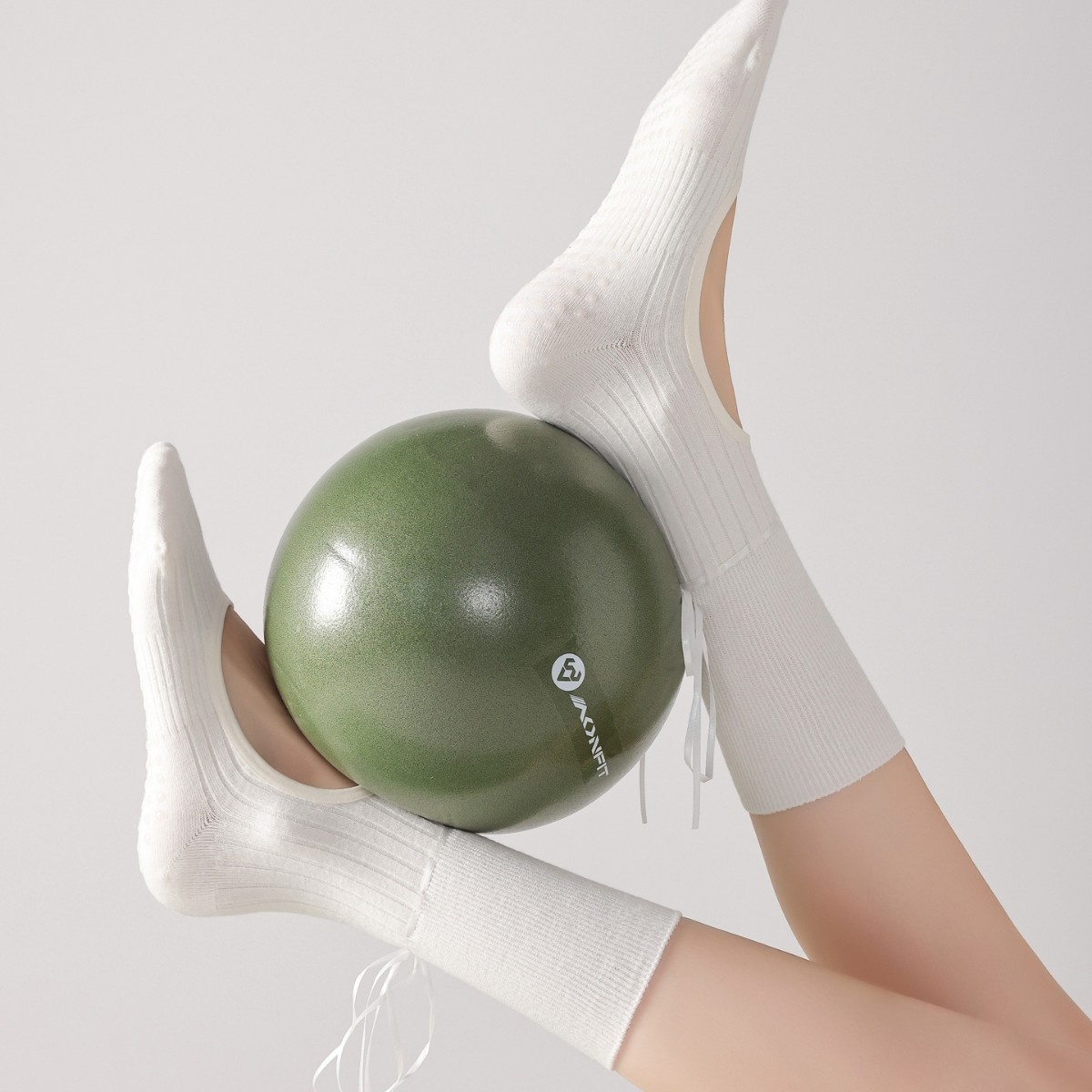 001 Video Album Parameters Yoga Ballet Pilates Special Socks Non-Slip Open Toe Miu Style Ribbon_voghion.com