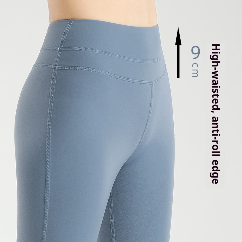 001 Yoga Pants For Women Winter High Waist Hip Lift Bare Sensation Professional Tummy Control Slimming Sports Fitness Footed_voghion.com