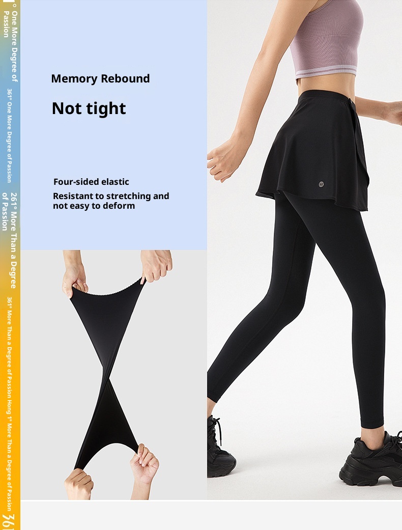 001 361 Gonna esterna anti-imbarazzo per il fitness, in un unico pezzo, per lo yoga, per le donne_voghion.com