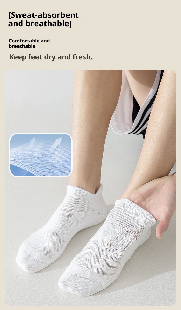 001 90% Yoga Herren Professionelle Anti-Rutsch Pilates Nahtlose Fitness Laufsocken aus reiner Baumwolle_voghion.com