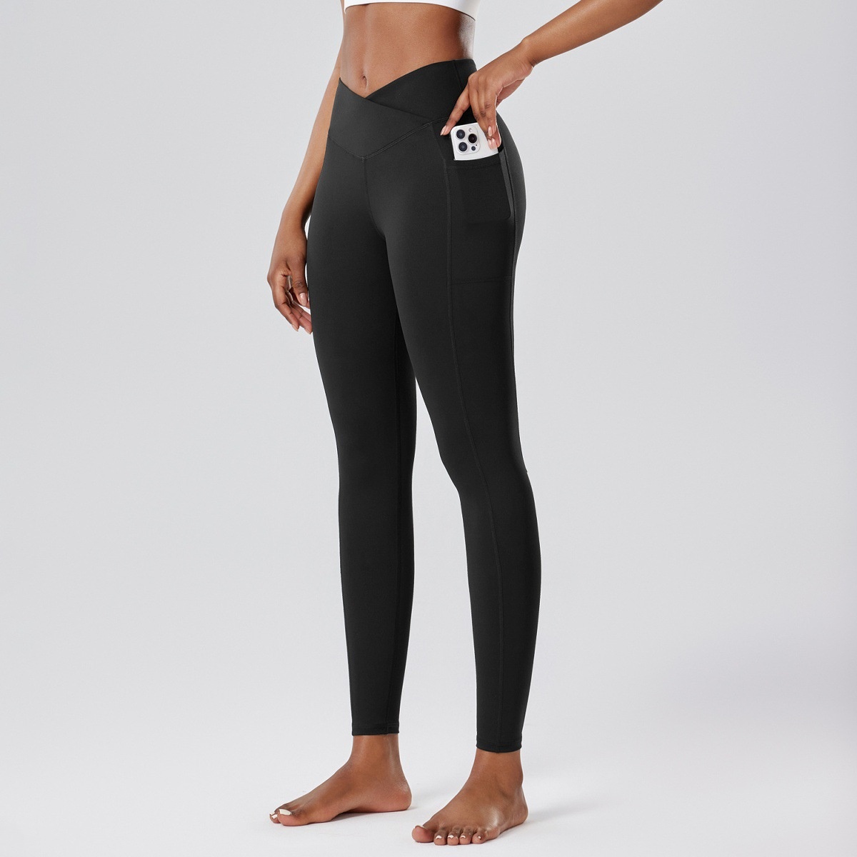 001 Cross-Border Sports Fitness Leggings Yoga Running Base Layer Pants Women Naked Feel Soft And Smooth_voghion.com