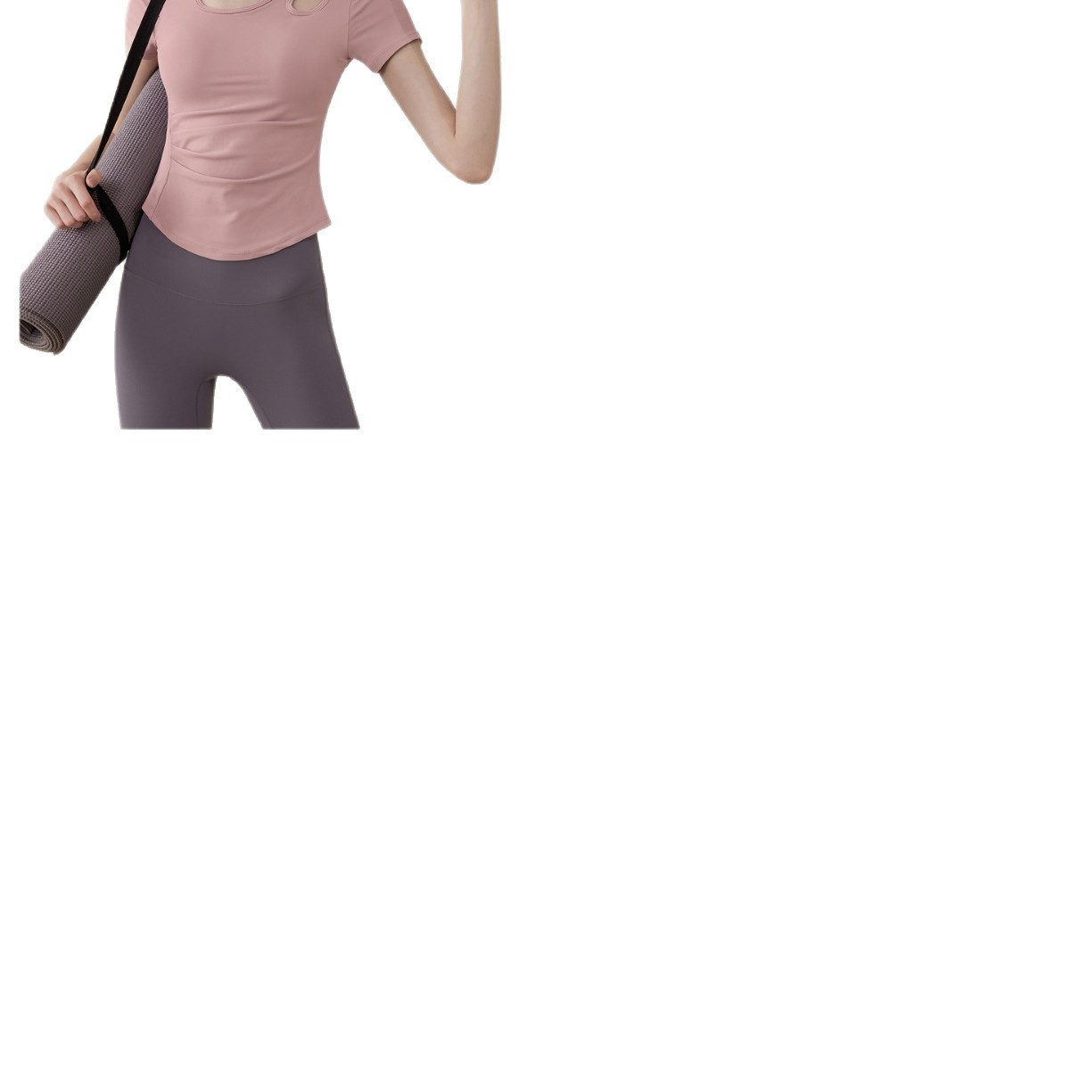 001 Training Advanced Pilates Yoga Abbigliamento fitness da donna Nuovo top sportivo a maniche corte traspirante e confortevole_voghion.com