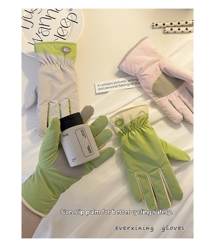 ActiveGo Fleece-gevoerde, verdikte, koudebestendige outdoor-ski-fiets-elektrische fiets-winddicht-antislip-touchscreen-leuke, warme handschoenen_voghion.com