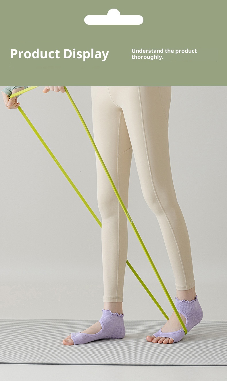 001 Calzini sportivi in pizzo con punta aperta, traspiranti, antiscivolo, per Pilates, Yoga, Fitness e Danza, in cotone, assorbenti e traspiranti_voghion.com