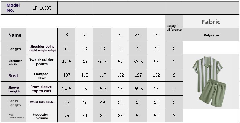 ActiveGo ActiveGo Europees en Amerikaans grensoverschrijdend Hawaiiaans nieuw pak met korte mouwen en gestreept strandshirt, tweedelige set voor heren_voghion.com