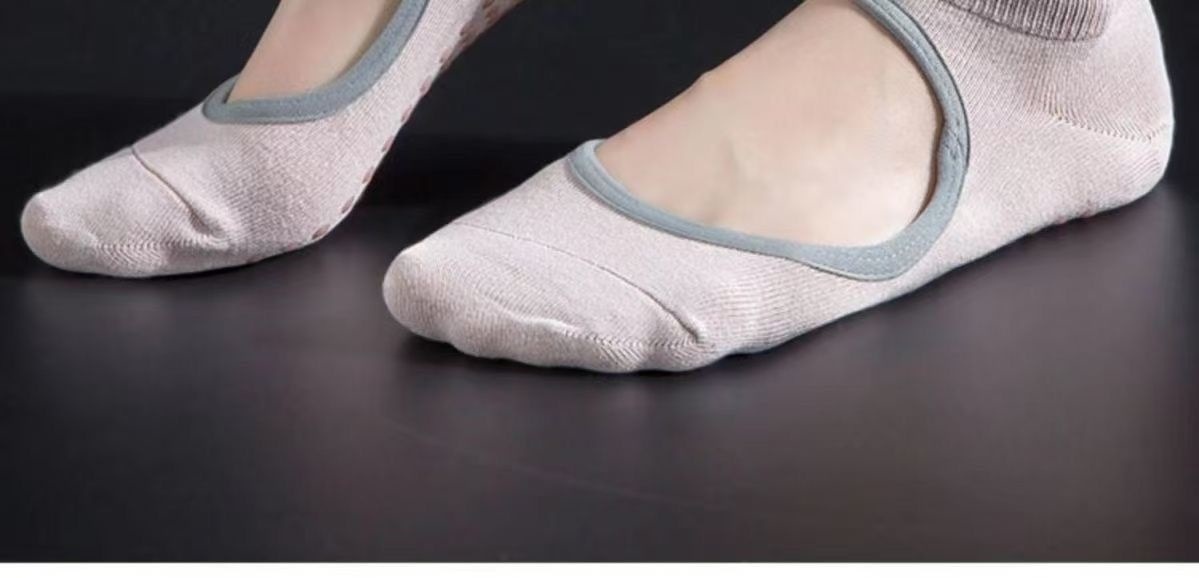 001 Professionelle Yoga-Socken für Damen, Boot, Frühling/Sommer, rutschfest, Pilates-Anfänger-Socken für den Innenbereich, Fitness- und Tanzsocken_voghion.com