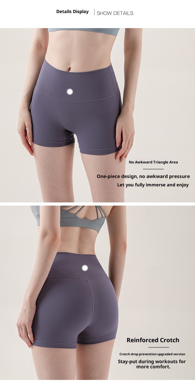 001 New European And American Style Sports Shorts For Women Summer High Waist Tight Lift Peach Hip Fitness Yoga_voghion.com