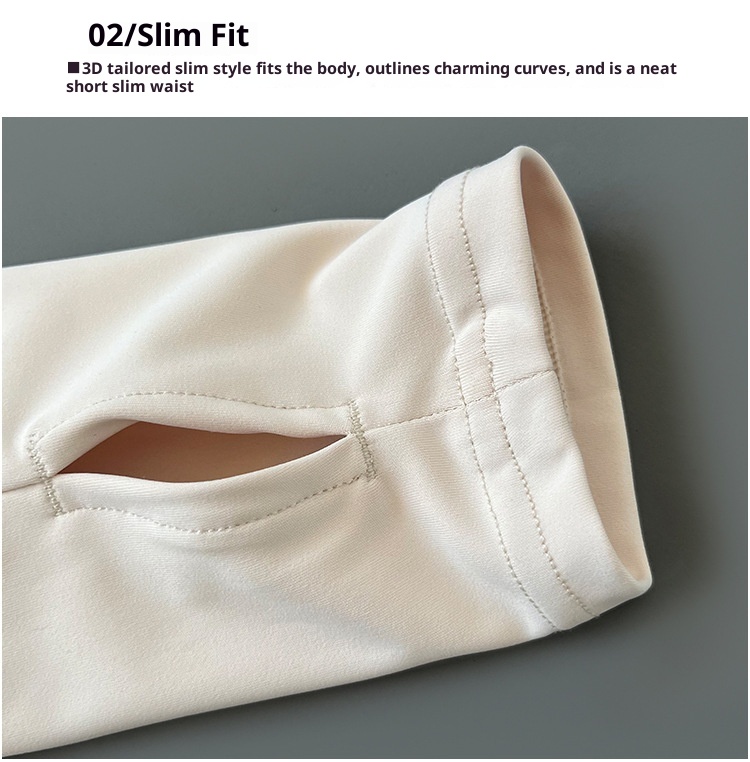 001 Giacca sportiva da corsa, ciclismo e yoga con colletto rialzato, con cerniera, a maniche lunghe, vestibilità slim, snellente, fitness, sole_voghion.com