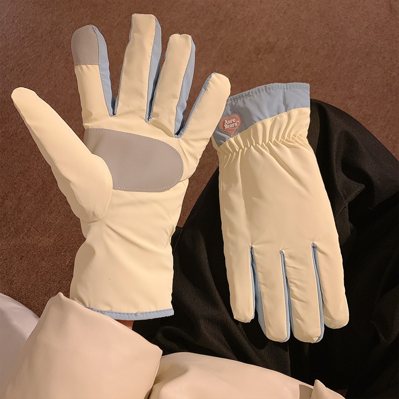 ActiveGo Fleece-gevoerde, verdikte, koudebestendige outdoor-ski-fiets-elektrische fiets-winddicht-antislip-touchscreen-leuke, warme handschoenen_voghion.com