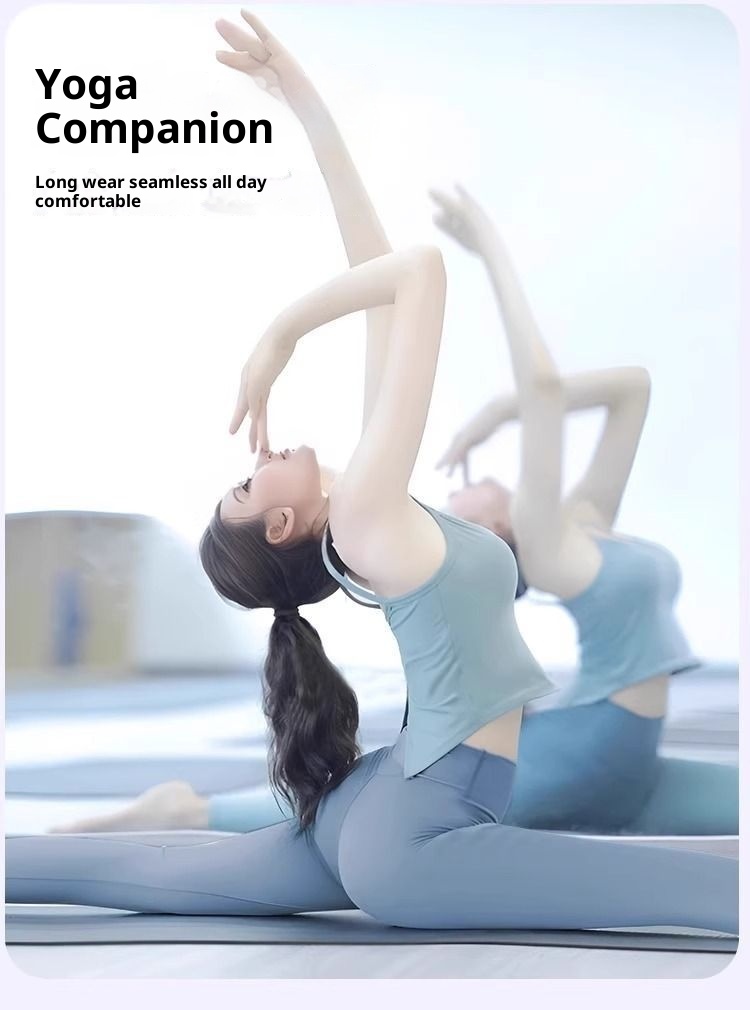 001 Yoga-Bekleidungsset Sommer 2025: Neues, hochwertiges Trainingstop und Sportweste für Damen_voghion.com