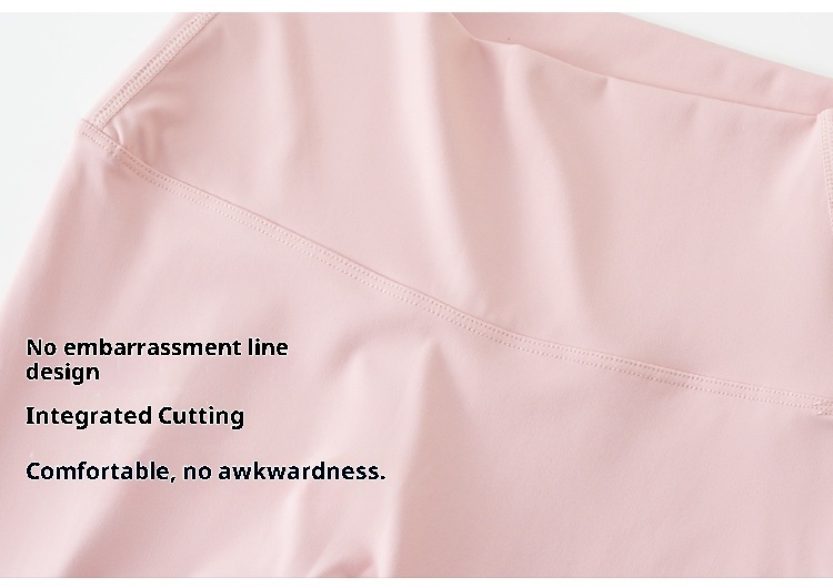 Legging de yoga Lulu Style couleur crème pour femme, effet seconde peau, taille haute, effet push-up, vêtement de sport moulant, sous-vêtement technique, séchage rapide_voghion.com