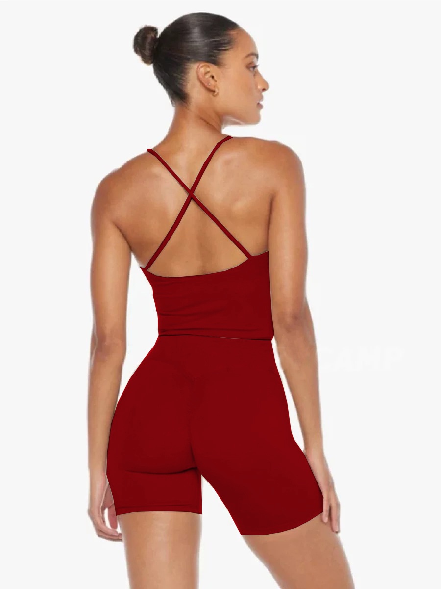 001 Foreign Trade Cross-Border Yoga Camisole For Women With Chest Pads, Fitness Vest, High Waist, Quick-Dry, Hip-Lifting,_voghion.com