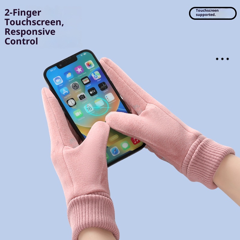 Gants de sport ActiveGo Cross-Border Winter Thermal pour femmes et couples, coupe-vent, imperméables et épais, pour le ski et les activités de plein air (vente en gros)._voghion.com