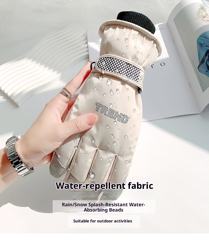 ActiveGo Ski For Men And Women, Winter Fleece-Lined Thickened Outdoor Sports Riding Mountaineering Windproof Waterproof Anti-Slip_voghion.com