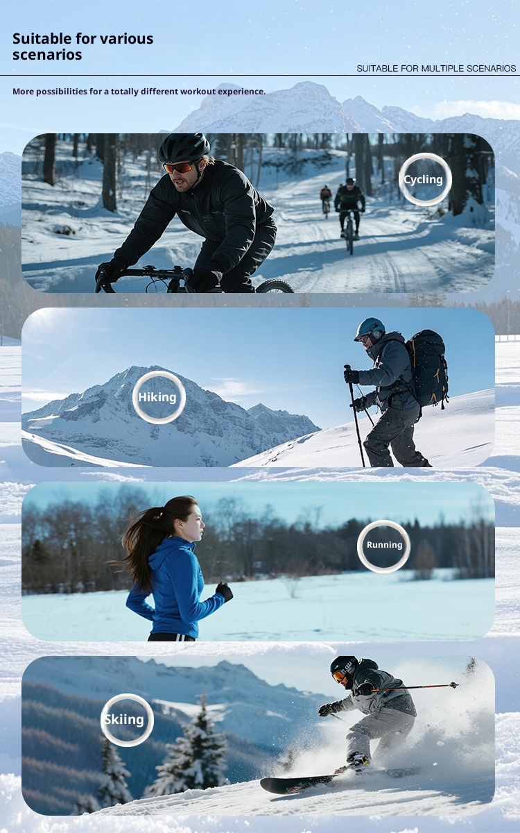 ActiveGo Premium Cross-border Autunno Inverno Caldo Bicicletta Elettrica Bicicletta da Corsa Uomo Donna Antiscivolo Touchscreen a Dita Intere_voghion.com