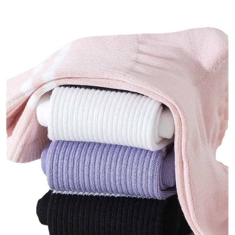 001 Professionelle Yoga-Socken für Damen, wadenlang, Frühling und Sommer, rutschfest, Pilates, Anfänger, für drinnen, speziell für den Boden_voghion.com