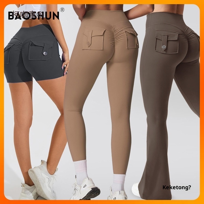 001 ✅Pantaloni da yoga con tasche, nuovi da lavoro, elastici, vita alta, sollevamento fianchi, aderenti, sensazione di nudità, ad asciugatura rapida, sportivi_voghion.com