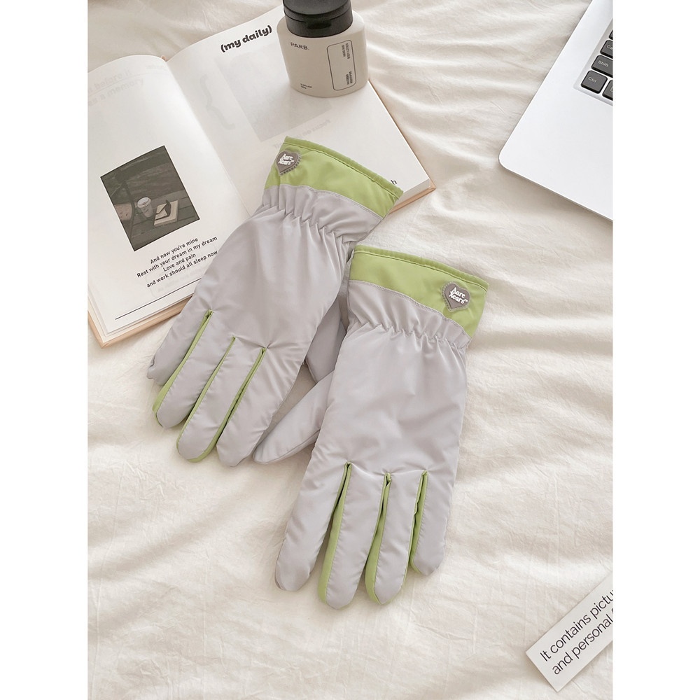 ActiveGo Fleece-gevoerde, verdikte, koudebestendige outdoor-ski-fiets-elektrische fiets-winddicht-antislip-touchscreen-leuke, warme handschoenen_voghion.com