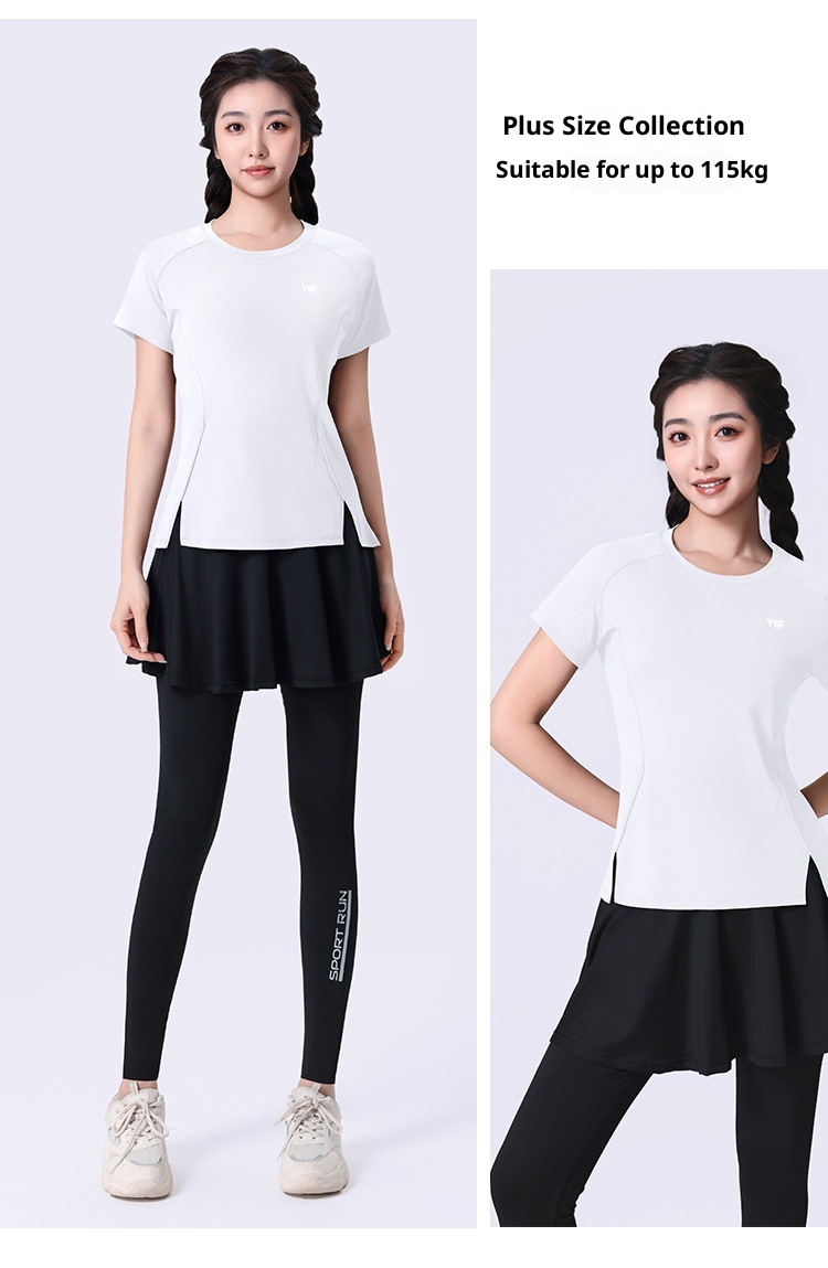 001 2025 Nuovo Yoga Pilates Training Wear Mattina Asciugatura Rapida Fitness Sport Magliette a Maniche Corte Donna_voghion.com