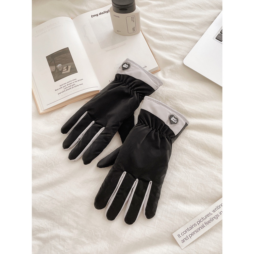 ActiveGo Fleece-gevoerde, verdikte, koudebestendige outdoor-ski-fiets-elektrische fiets-winddicht-antislip-touchscreen-leuke, warme handschoenen_voghion.com