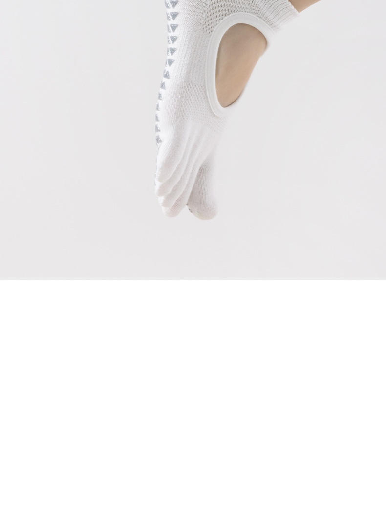 001 Manufacturer New Product Wholesale Autumn Winter Yoga Professional Non-Slip Open Five-Toe Bodhi Split Toe Floor Socks_voghion.com