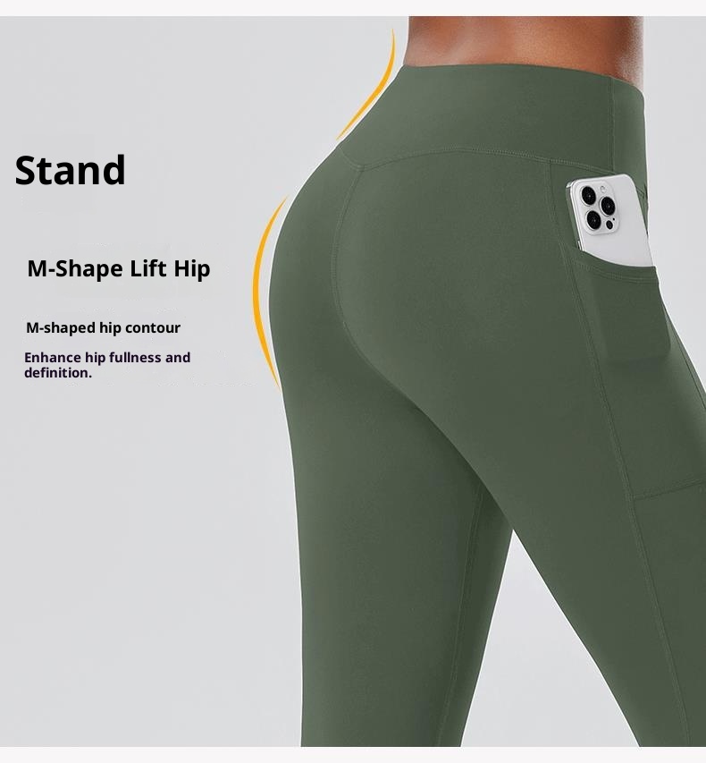 001 Cross-Border Sports Fitness Leggings Yoga Running Base Layer Pants Women Naked Feel Soft And Smooth_voghion.com
