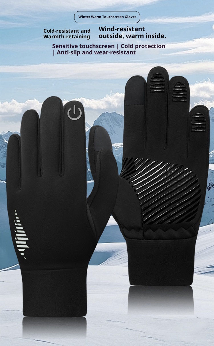 ActiveGo Premium Cross-border Autunno Inverno Caldo Bicicletta Elettrica Bicicletta da Corsa Uomo Donna Antiscivolo Touchscreen a Dita Intere_voghion.com