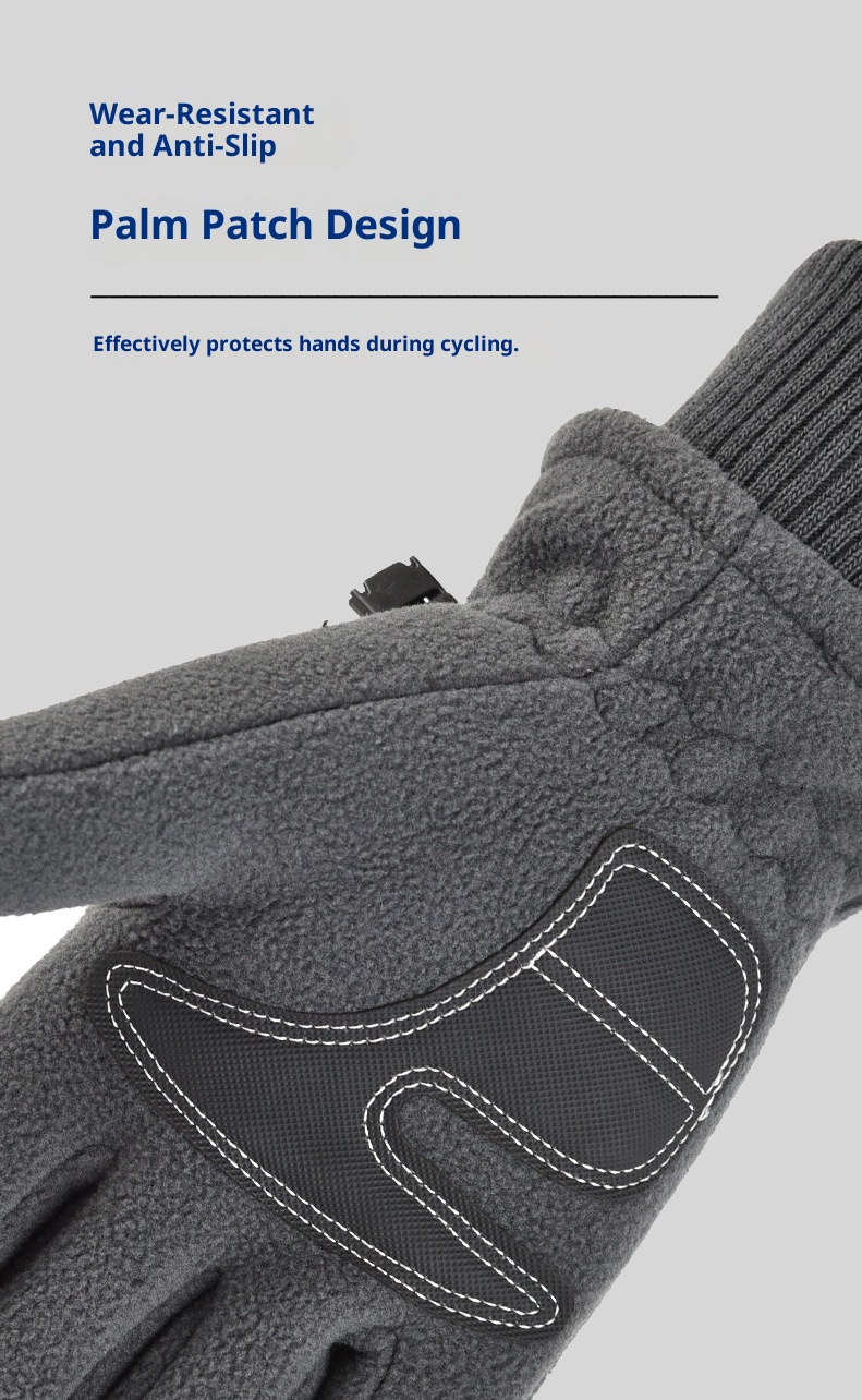 ActiveGo Men's Winter Gloves Fleece Lined Warm Cold-Resistant Touchscreen Thickened Outdoor Student Ccling Sports Skiing_voghion.com