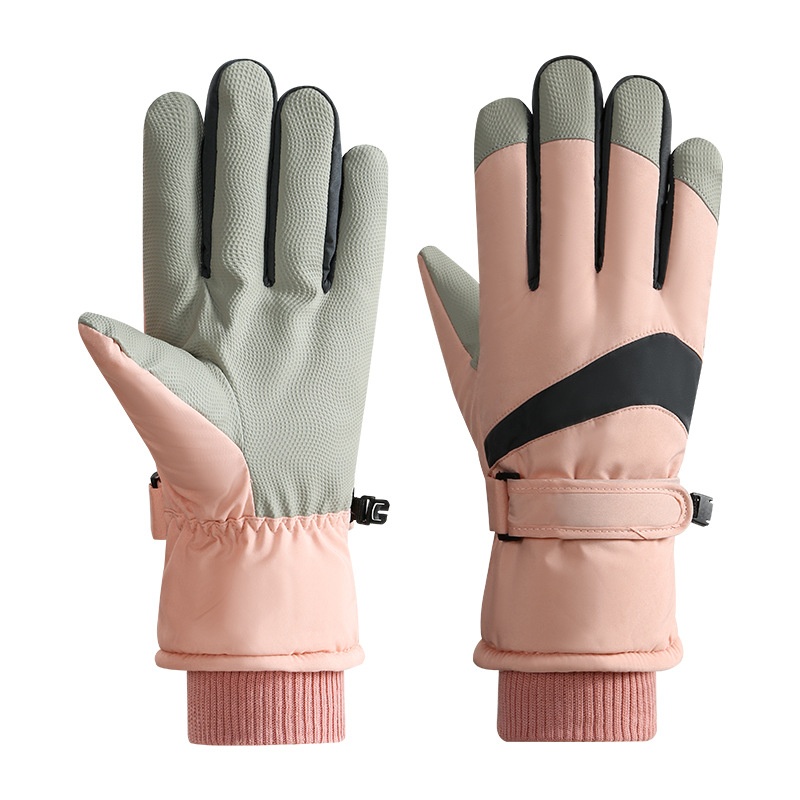 Guanti da sci ActiveGo per uomo e donna, per coppie, invernali, in caldo cotone, spessi, per bici elettrica, antivento, impermeabili, per esterni_voghion.com