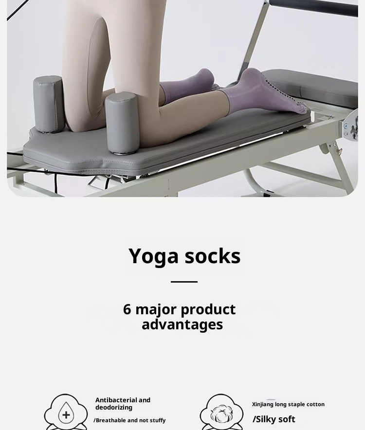 001 Five-Finger Yoga Non-Slip Profeional Women Mid-Calf Pilate Indoor Beginner Training Fitne Sport Toe Separator_voghion.com