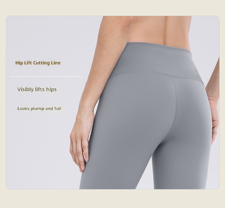 001 Wunder Train Drawstring Nine-point Naked Feel Breathable Double-sided Brushed Long Tummy Control Hip Lift Yoga Pants_voghion.com